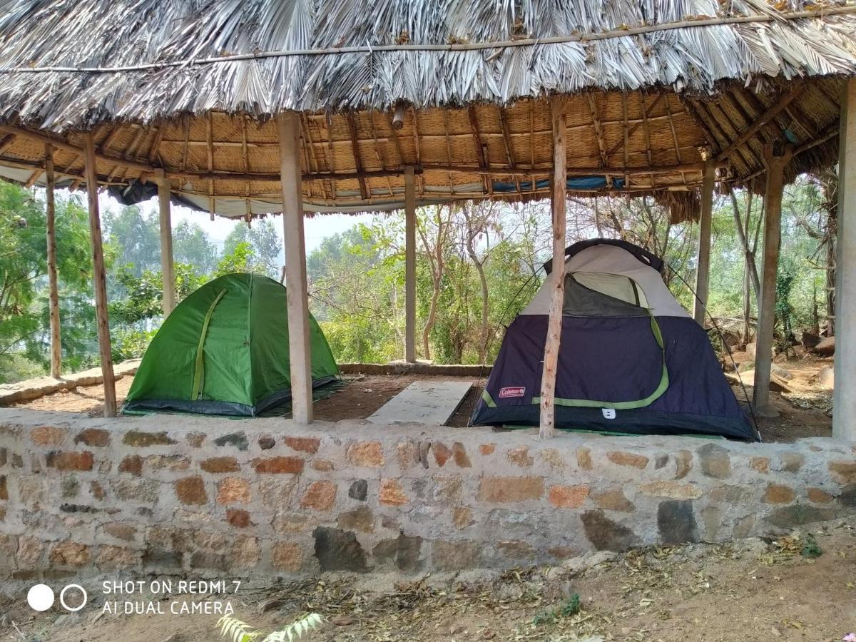 Drunken Monkey Camping Site Hotell Hampi Eksteriør bilde